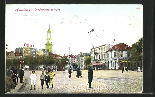 AK Hamburg-Neustadt, Zeughausmarkt 1908