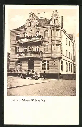 AK Adenau-Nürburgring, Hotel Halber Mond von W. Floss
