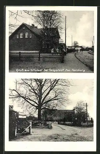 AK Wilstedt b. Tangstedt, Strassenansichten aus dem Ort