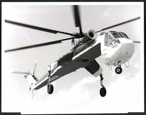 Fotografie Hubschrauber Sikorsky WF S-64 endmontiert bei Weser Flugzeugbau, Grossformat 28 x 21cm