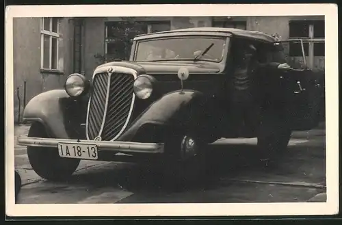 Fotografie Auto Wanderer Cabrio, PKW mit Kfz-Kennzeichen: IA 18-13