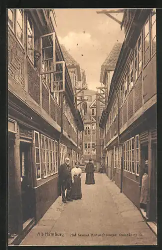 AK Alt-Hamburg, Hof Kramer Amtswohnungen Kralenkamp 10