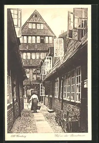 AK Alt-Hamburg, Hof in der Steinstrasse
