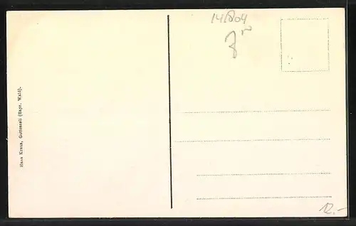 AK Ruhmannsfelden, Totalansicht, Eisernes Kreuz