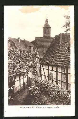 AK Tecklenburg, Partie a. d. evang. Kirche