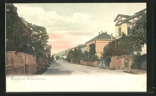 AK Boppard, Partie an der Mainzerstrasse