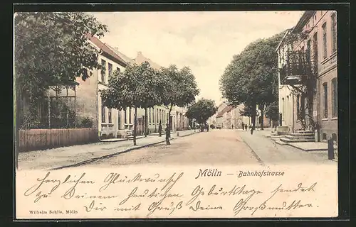 AK Mölln, Blick in die Bahnhofstrasse