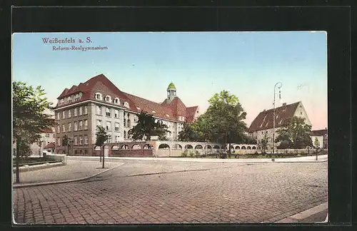 AK Weissenfels a. S., Strassenpartie mit Reform-Realgymnasium