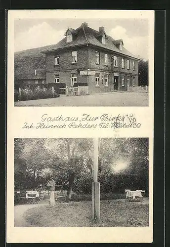 AK Wilstedt, Gasthaus zur Birke von Heinrich Rehders