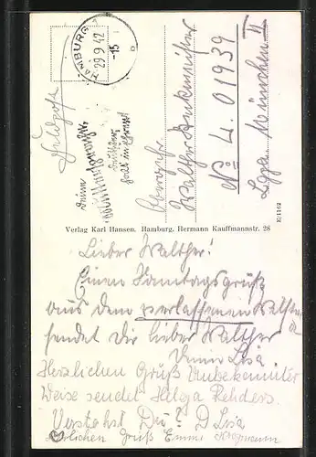 AK Wilstedt, Gasthaus zur Birke von Heinrich Rehders, Garten
