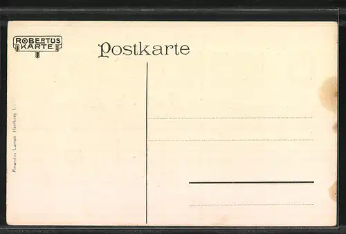 Künstler-AK Alt-Hamburg, Der Brook, Stadtwappen