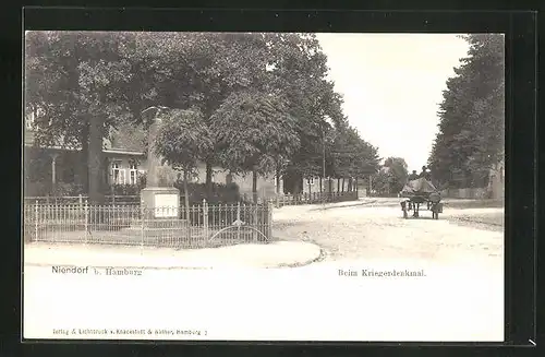 AK Hamburg-Niendorf, Beim Kriegerdenkmal