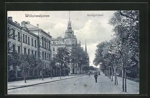 AK Wilhelmshaven, Partie an der Königstrasse