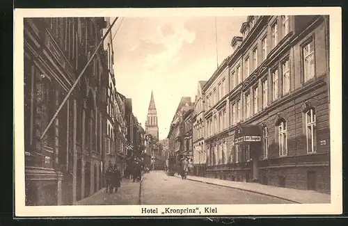 AK Kiel, Hotel Kronprinz, Hafenstrasse 11-15