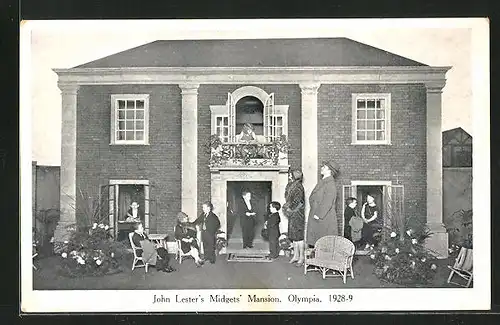 AK John Lester`s Midgets` Mansion, Olympia 1928