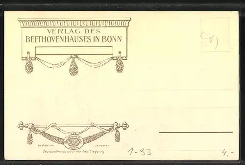 AK Bonn, Manuskriptsammlung des Beethovenhauses