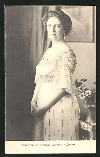 AK Kronprinzessin Friedrich August von Sachsen