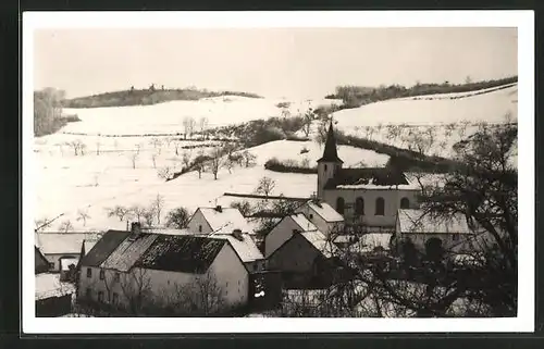 Foto-AK Michelbach /Gerolstein, Ortspartie im Winter 1929