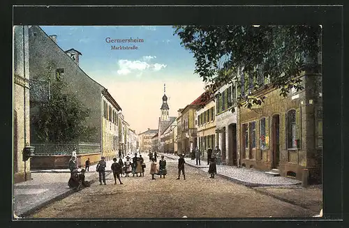 AK Germersheim, Partie in der Marktstrasse