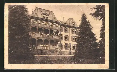 AK Eckwälden, Pensionat Haerlin mit Grünanlagen