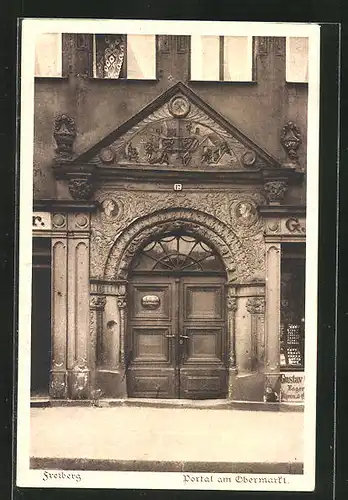 AK Freiberg i. S., Portal am Obermarkt