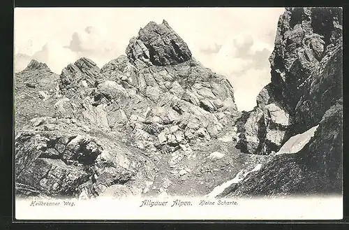 AK Oberstdorf, Allgäuer Alpen - kleine Scharte