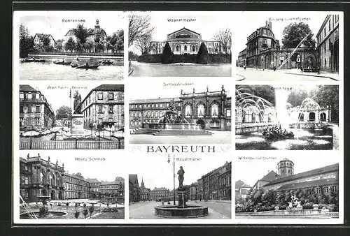 AK Bayreuth, Wagnertheater, Hauptmarkt