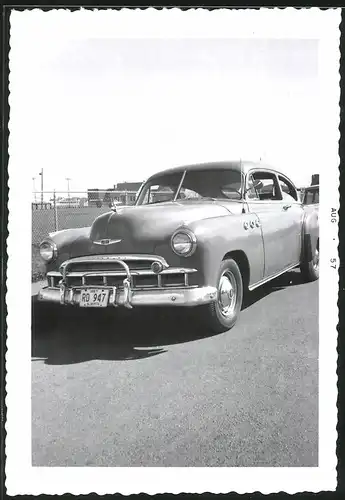 Fotografie Auto Chevrolet, US-Car, Kennzeichen: Alberta 1957