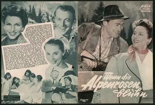 Filmprogramm DNF, Wenn die Alpenrosen blüh`n, Claus Holm, Marianne Hold, Regie: Richard Häussler