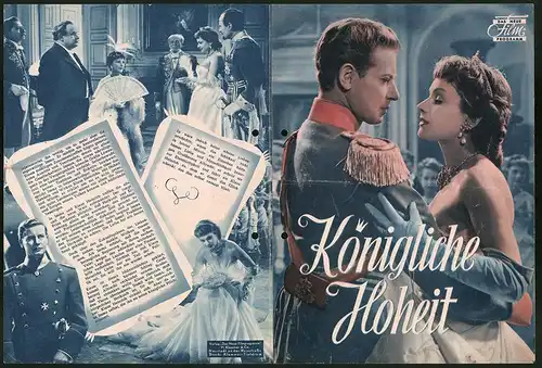 Filmprogramm DNF, Königliche Hoheit, Dieter Borsche, Ruth Leuwerik, Regie: Harald Braun