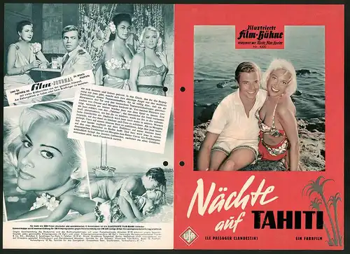 Filmprogramm IFB Nr. 4300, Nächte auf Tahiti, Martine Carol, Karlheinz Böhm, Regie: Ralph Habib