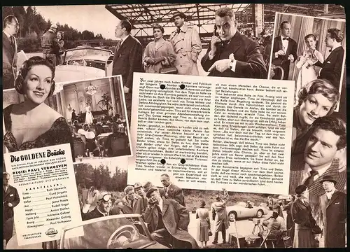 Filmprogramm IFB Nr. 3265, Die goldene Brücke, Ruth Leuwerik, Curd Jürgens, Regie: Paul Verhoeven