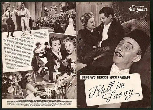 Filmprogramm IFB Nr. 2756, Ball im Savoy, Rudolf Prack, Eva-Ingeborg Scholz, Regie: Paul Martin