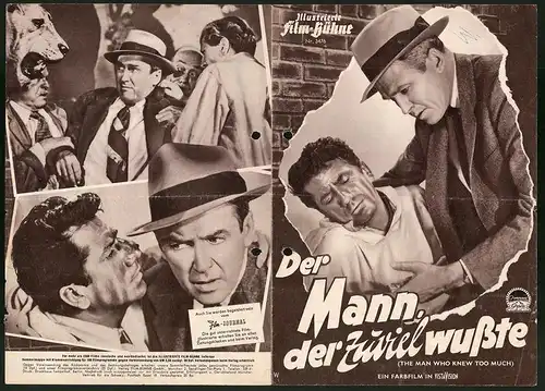 Filmprogramm IFB Nr. 3476, Der Mann, der zuviel wusste, James Stewart, Doris Day, Regie: Alfred Hitchcock
