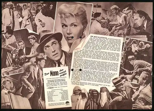 Filmprogramm IFB Nr. 3476, Der Mann, der zuviel wusste, James Stewart, Doris Day, Regie: Alfred Hitchcock