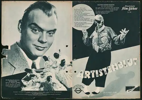 Filmprogramm IFB Nr. 286, Artistenblut, Hans Richter, Dorit Kreysler, Regie: Wolfgang Wehrum
