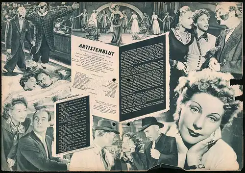 Filmprogramm IFB Nr. 286, Artistenblut, Hans Richter, Dorit Kreysler, Regie: Wolfgang Wehrum
