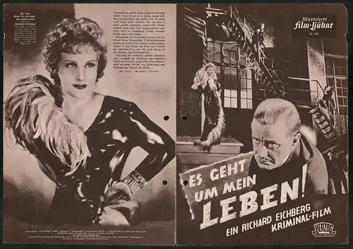 Filmprogramm IFB Nr. 288, Es geht um mein Leben!, Karl Ludwig Diehl, Kitty Jantzen, Regie: Richard Eichberg