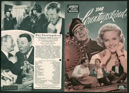 Filmprogramm DNF, Das Sonntagskind, Heinz Rühmann, Werner Peters, Regie: Kurt Meisel