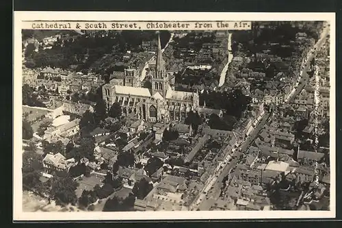 AK Chichester, Cathedral and South Street from the Air