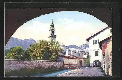 AK Borgo Valsugana, Blick zur Kirche