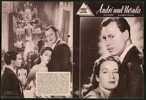 Filmprogramm DNF, André und Ursula, Ivan Desny, Elisabeth Müller, Regie: Werner Jacobs
