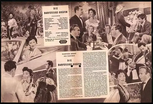 Filmprogramm DNF, Die barfüssige Gräfin, Ava Gardner, Humphrey Bogart, Regie: Joseph L. Mankiewicz