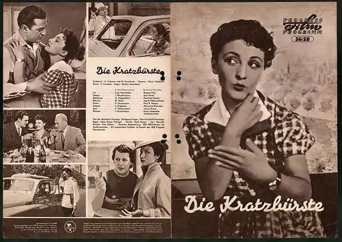 Filmprogramm PFP Nr. 56 /58, Die Kratzbürste, Lejla Abaschidse, T. Muschkudiani, Regie: Nikolai Sanischwili