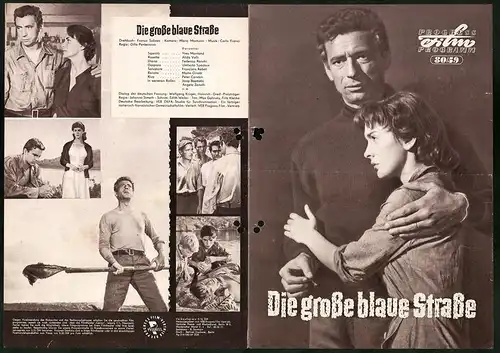 Filmprogramm PFP Nr. 80 /59, Die grosse blaue Strasse, Yves Montand, Alida Valli, Regie: Gillo Pontecorvo