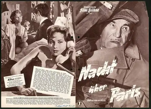 Filmprogramm IFB Nr. 4062, Nacht über Paris, Charles Vanel, Bella Darvi, Regie: Pierre Chenal