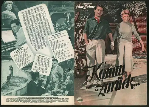 Filmprogramm IFB Nr. 2154, Komm zurück..., Winnie Markus, Rudolof Prack, Regie: Alfred Braun