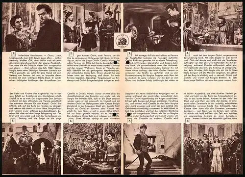 Filmprogramm IFB Nr. 791, In den Klauen des Borgia, Tyrone Power, Orson Welles, Regie: Henry King