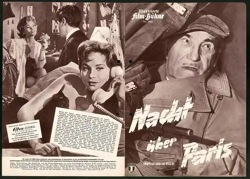 Filmprogramm IFB Nr. 4062, Nacht über Paris, Charles Vanel, Bella Darvi, Regie: Pierre Chenal