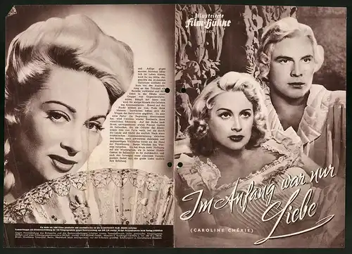 Filmprogramm IFB Nr. 1423, Im Anfang war nur Liebe, Martine Carol, Jacques Dacqmine, Regie: Richard Pottier